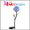 LED-Glasblumenmuster-Solarlicht-Garten-Stange